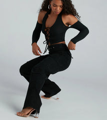 Especially Cool High-Rise Belted Cargo Denim Jeans