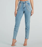 Big Time Sparkle Rhinestone Skinny Denim Jeans