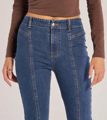 Seamlessly Chic High-Rise Bootcut Denim Jeans