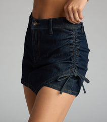 Laced Up and Thriving Denim Skort