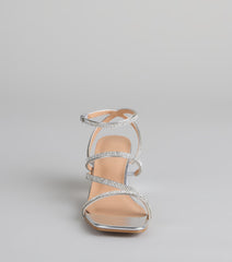 Made You Sparkle Rhinestone Block Heels