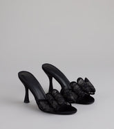 Flirt Alert Lace Bow Stilettos