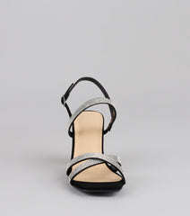 Night Luxe Rhinestone Block Heels