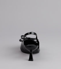 Sweet Detail Patent Slingback Heels