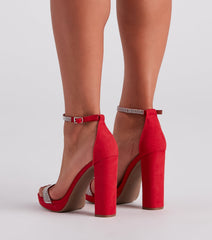 Diva-Worthy Rhinestone Platform Heels