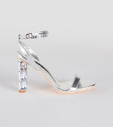 All About The Bling Gemstone Metallic Heels