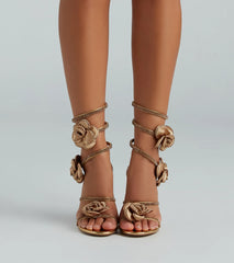 Enchantress Of Beauty Spiral Rose Stiletto Heels