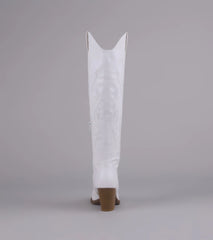 Lone Star Girl Knee High Cowboy Boots