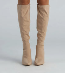 Elevated Mood Knee-High Stiletto Boots