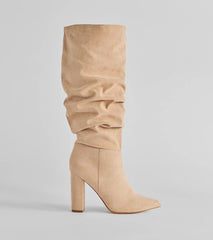 Chic Unleashed Under-The-Knee Scrunch Boots