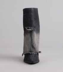 Fray All Day Denim Booties