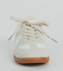 Casual Stand Out Faux Leather Suede Sneakers