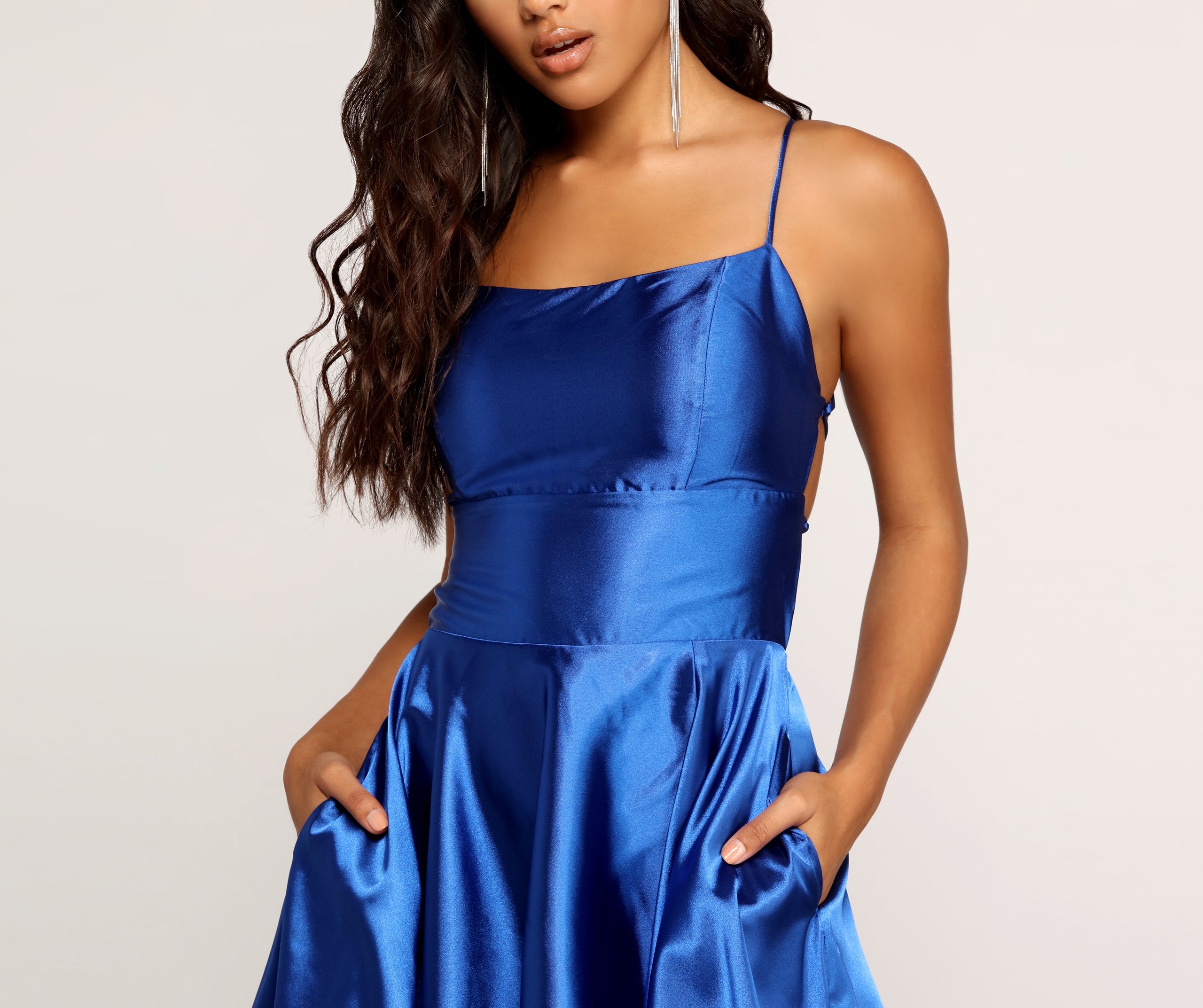 Frida Satin Party Dress