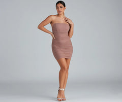 Desi Heatstone Corset Mini Party Dress