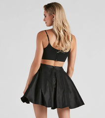 Mildred Taffeta Skater Party Dress
