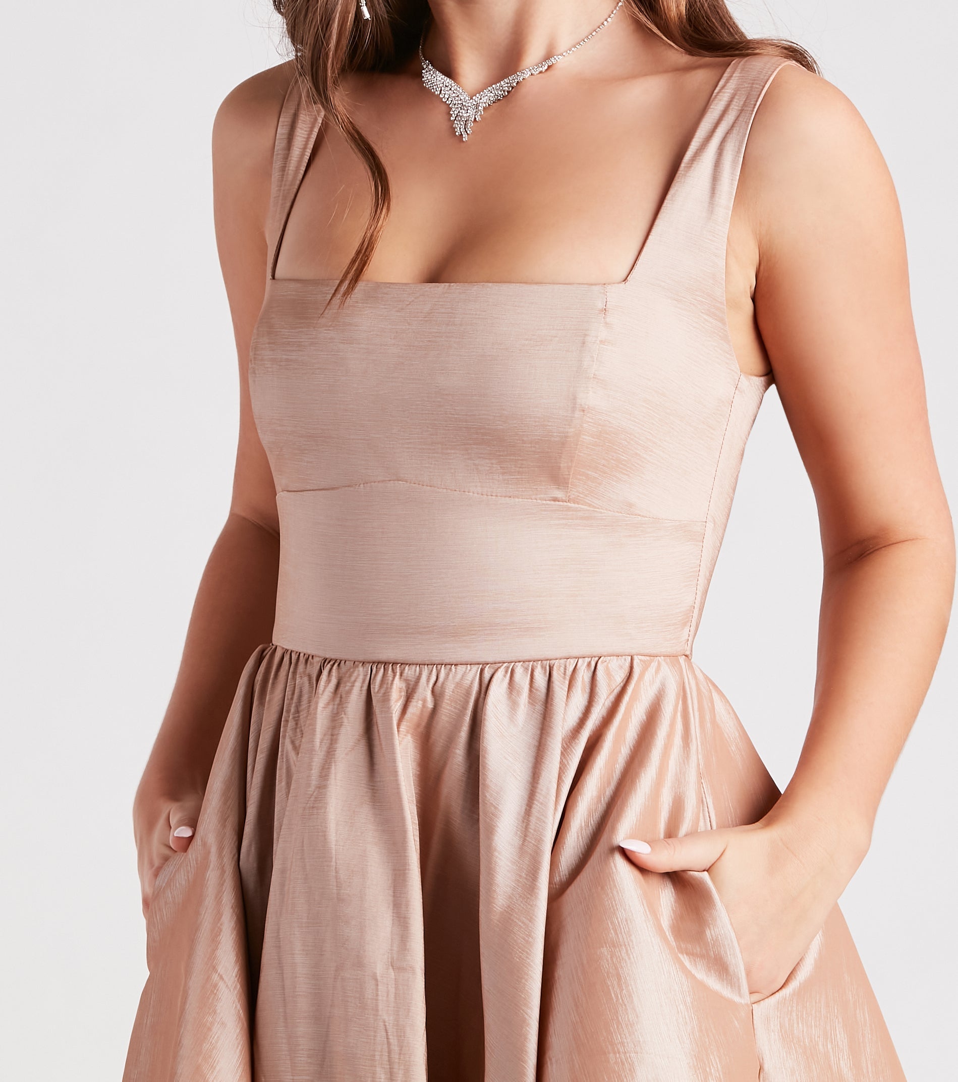 Lydia Taffeta Skater Party Dress