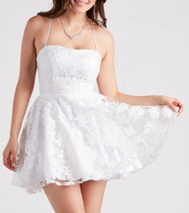 Joanna Sequin Lace Party Dress