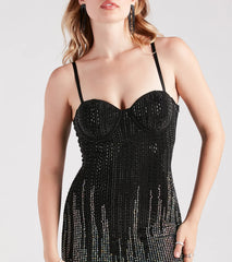 Kayleigh Sequin Sweetheart Party Dress