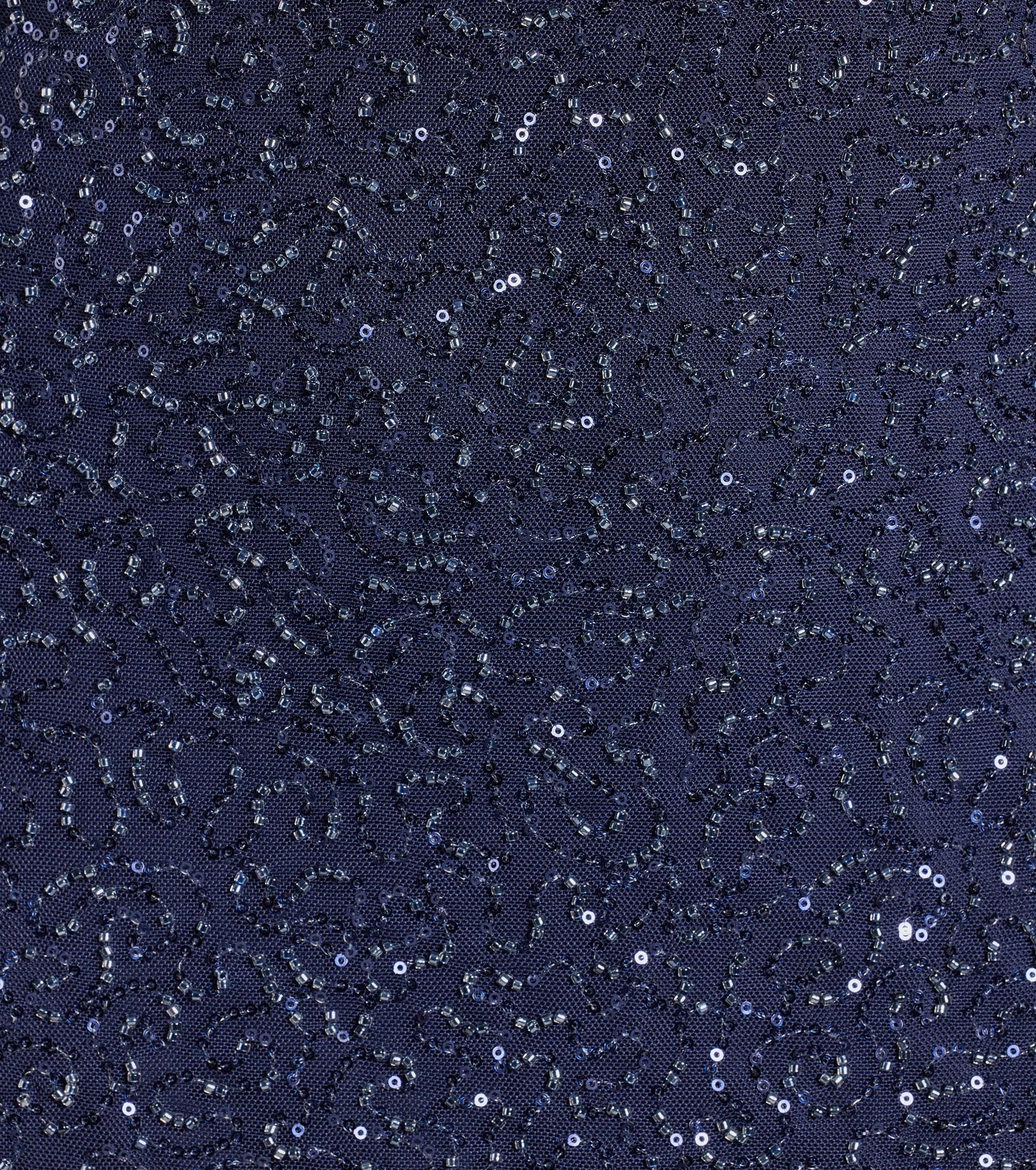 Karla V-Neck Beaded Sequin A-Line Mini Dress