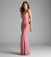 Kenzie Corset Mermaid Mesh Formal Dress