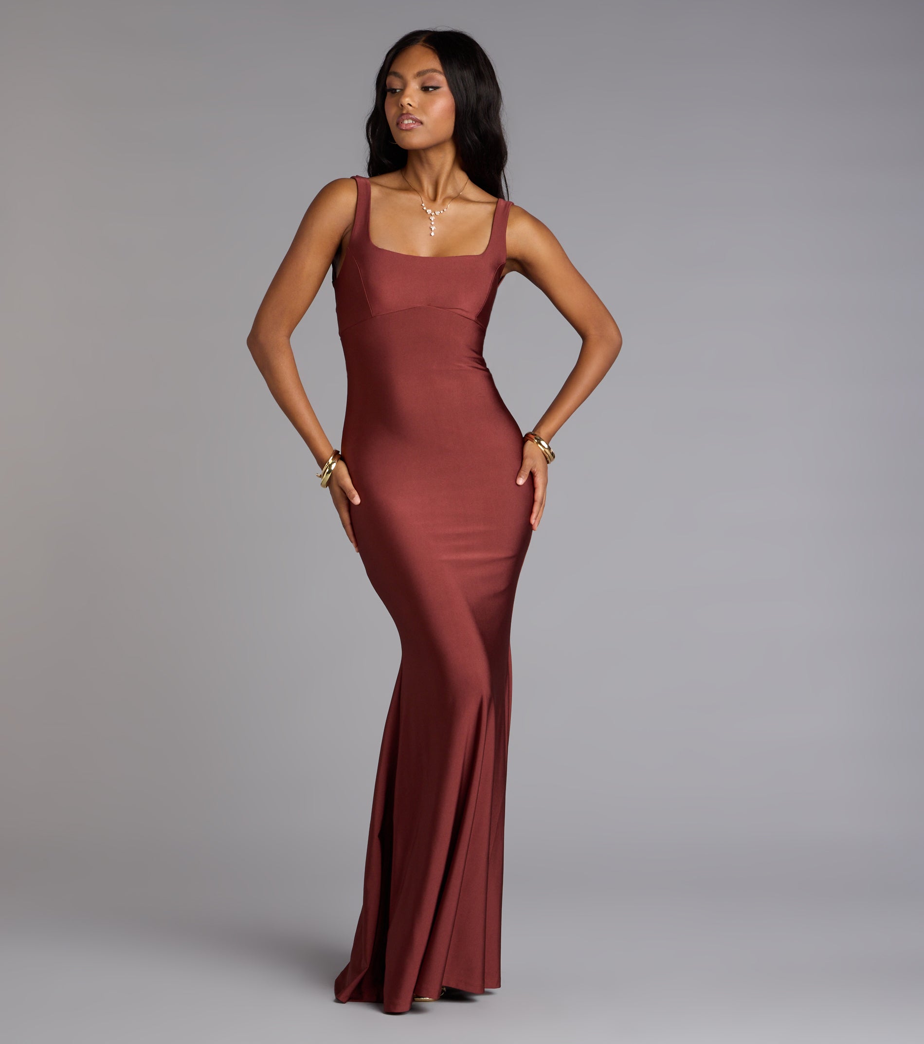 Gabriella Lace-Up Mermaid Formal Dress