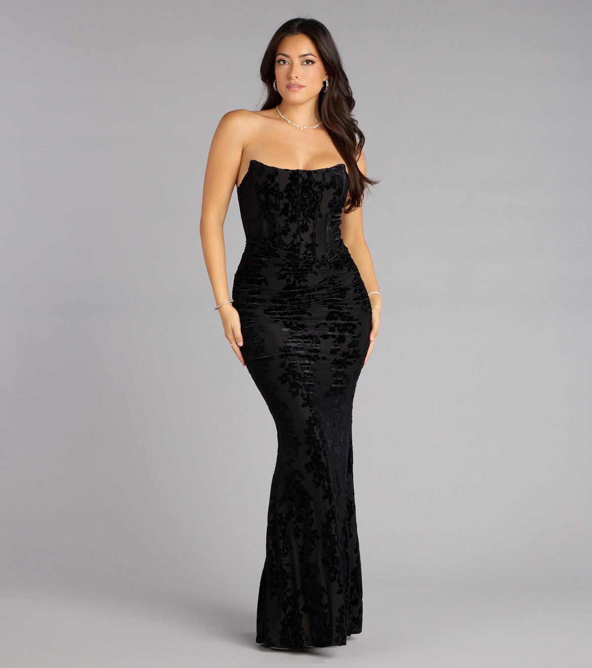 Francine Velvet Corset Mermaid Formal Dress