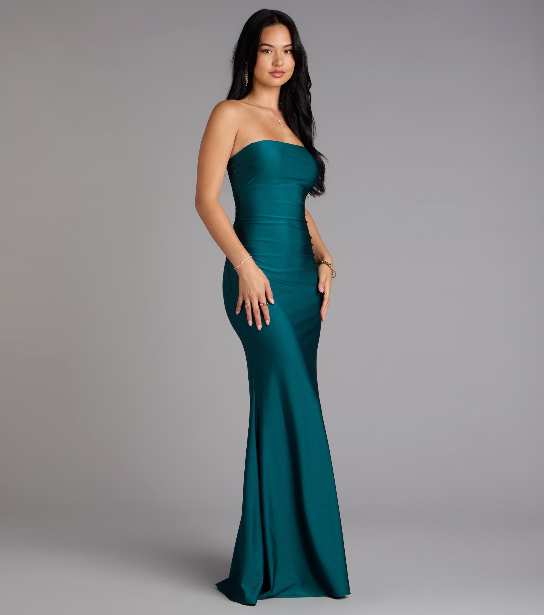 Margret Strapless Cutout Mermaid Formal Dress