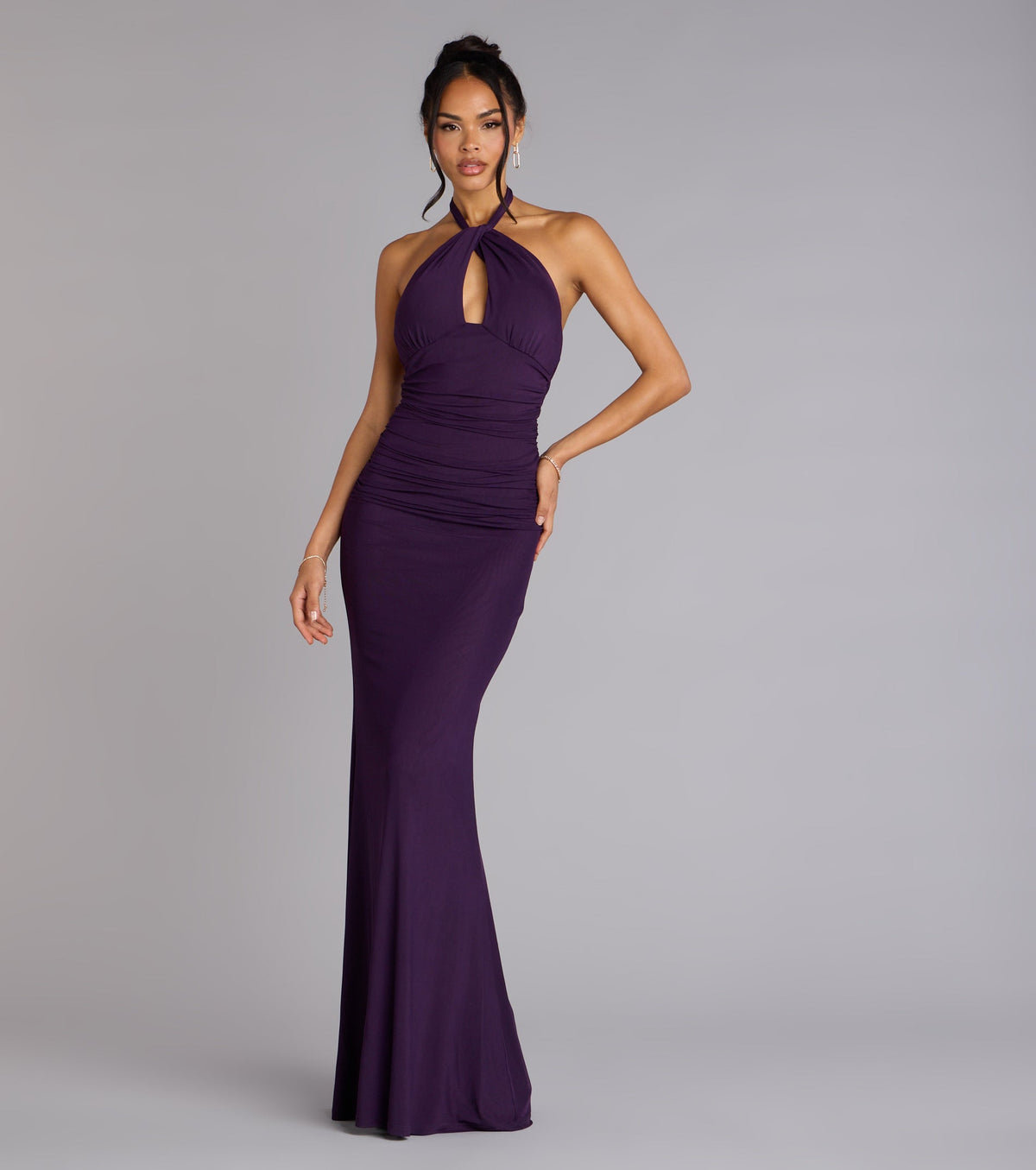Elina Halter Cutout Mermaid Dress