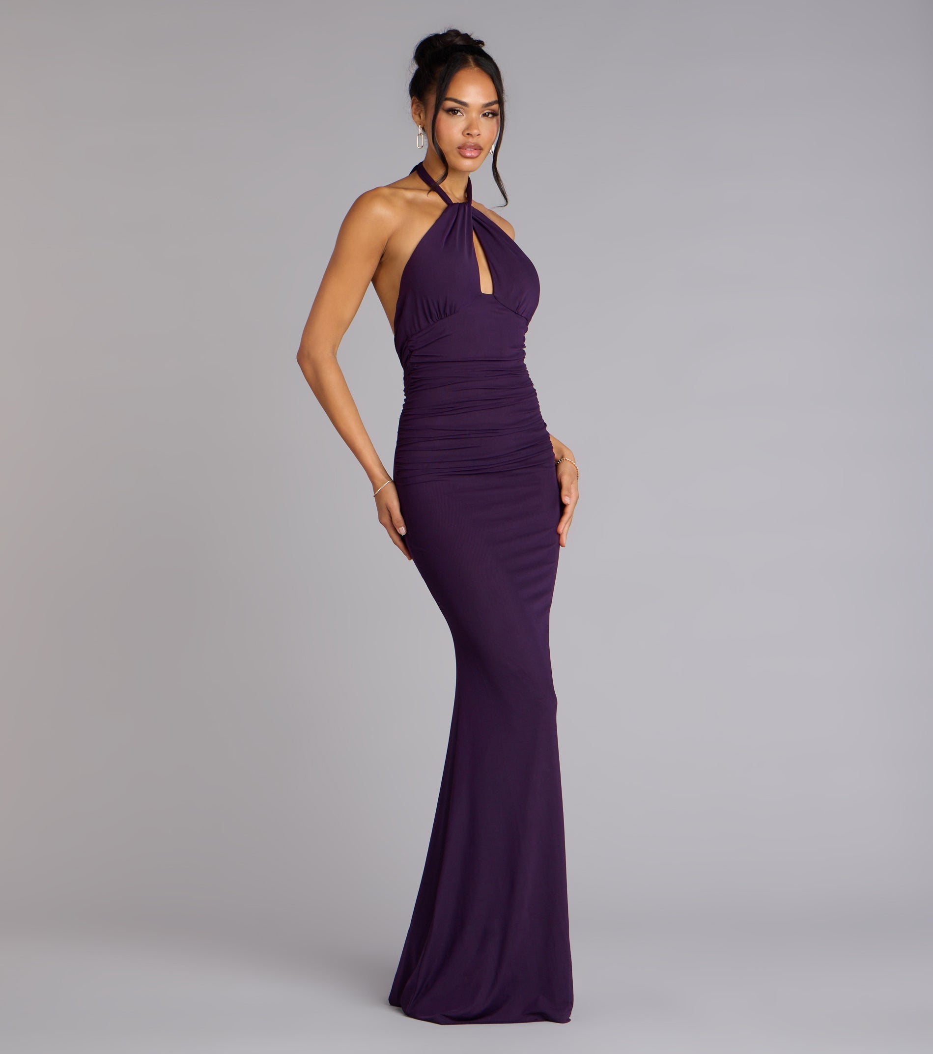 Elina Halter Cutout Mermaid Dress