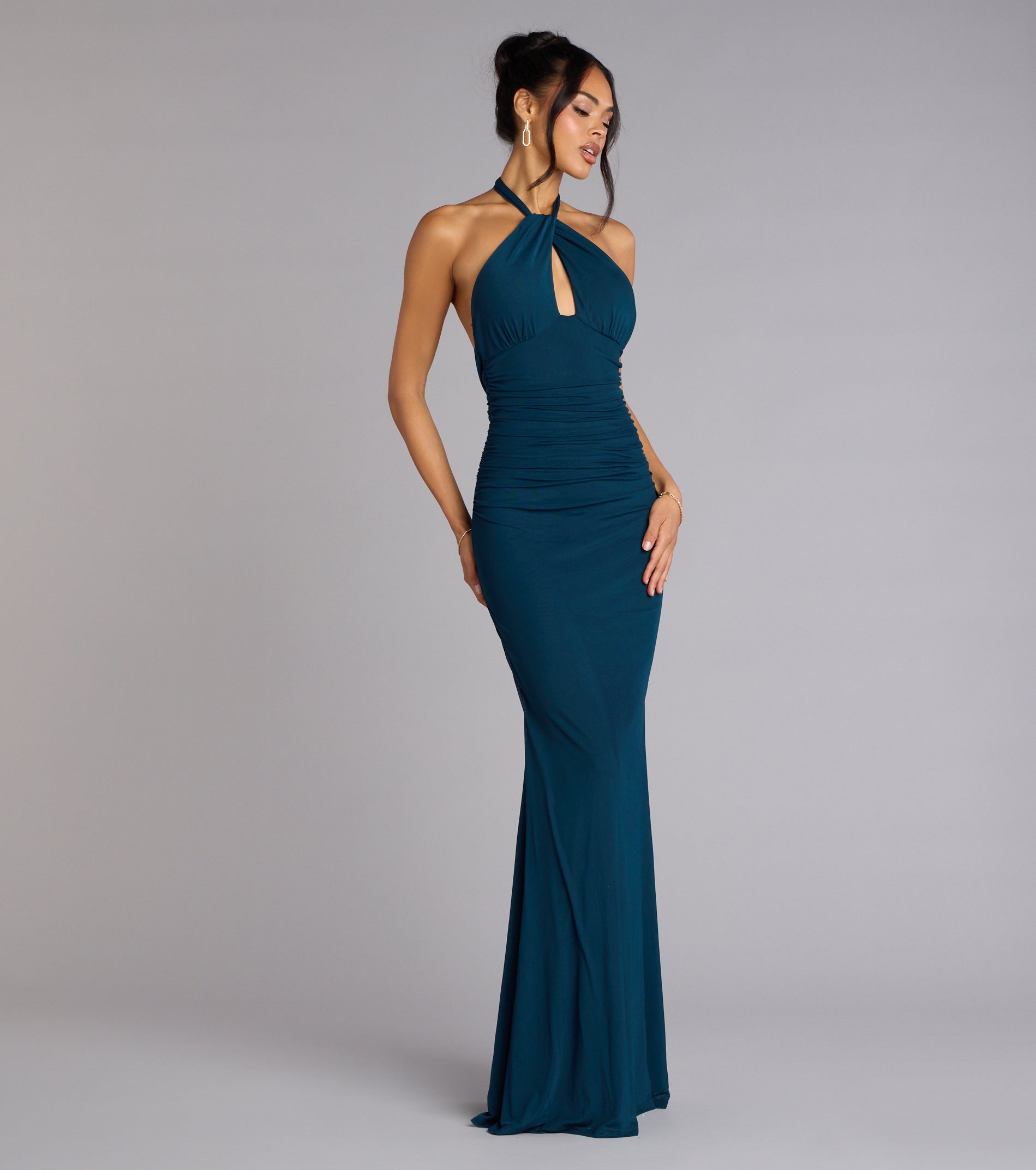 Elina Halter Cutout Mermaid Dress