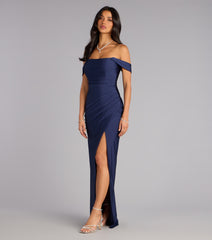 Evelyn Off-The-Shoulder Formal Dress
