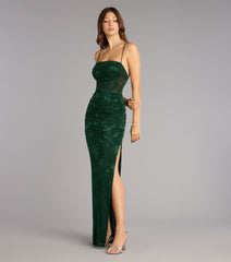 Sydney Lace Corset Mermaid Slit Formal Dress