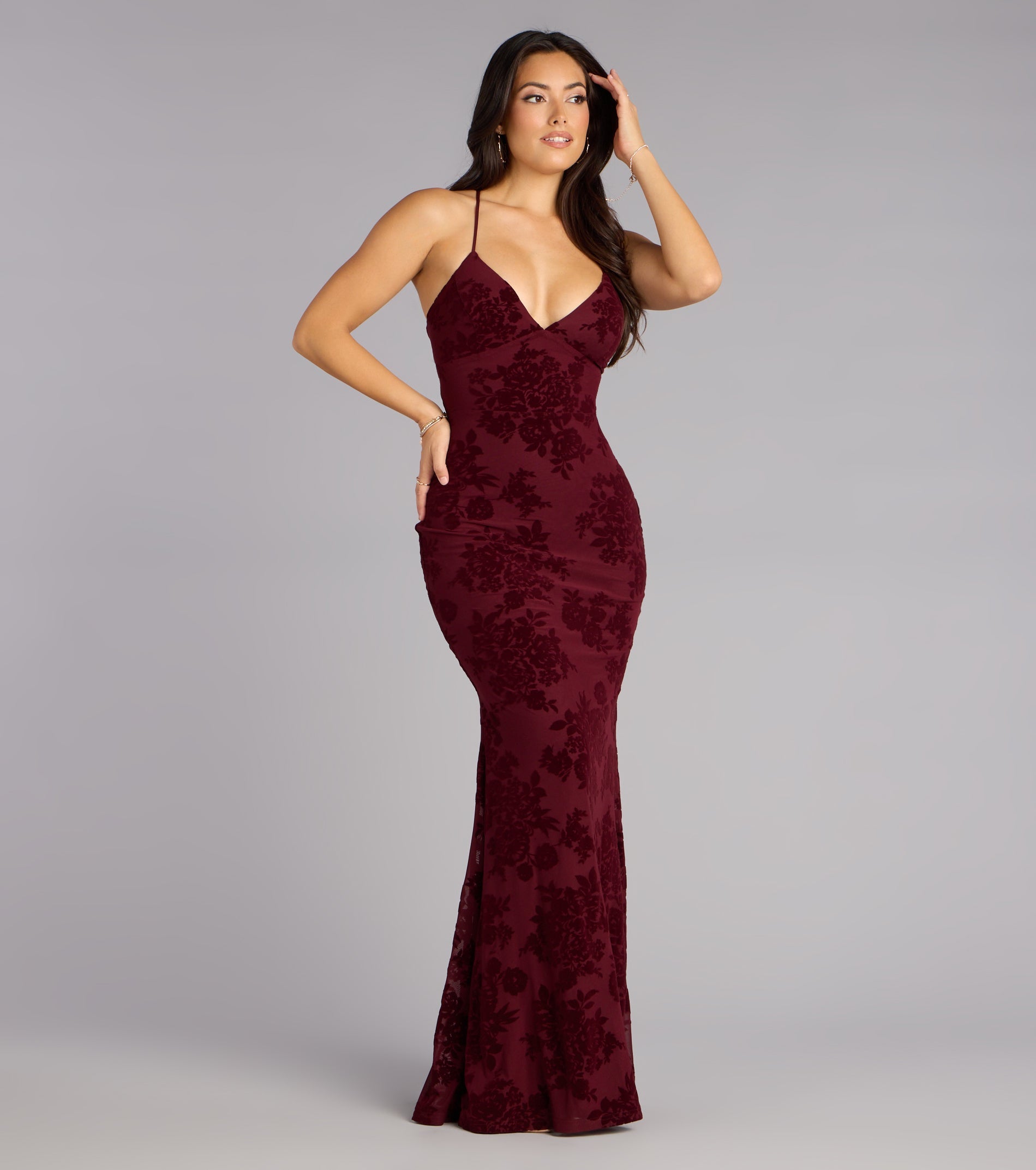 Clarence Lace-Up Mermaid Formal Dress