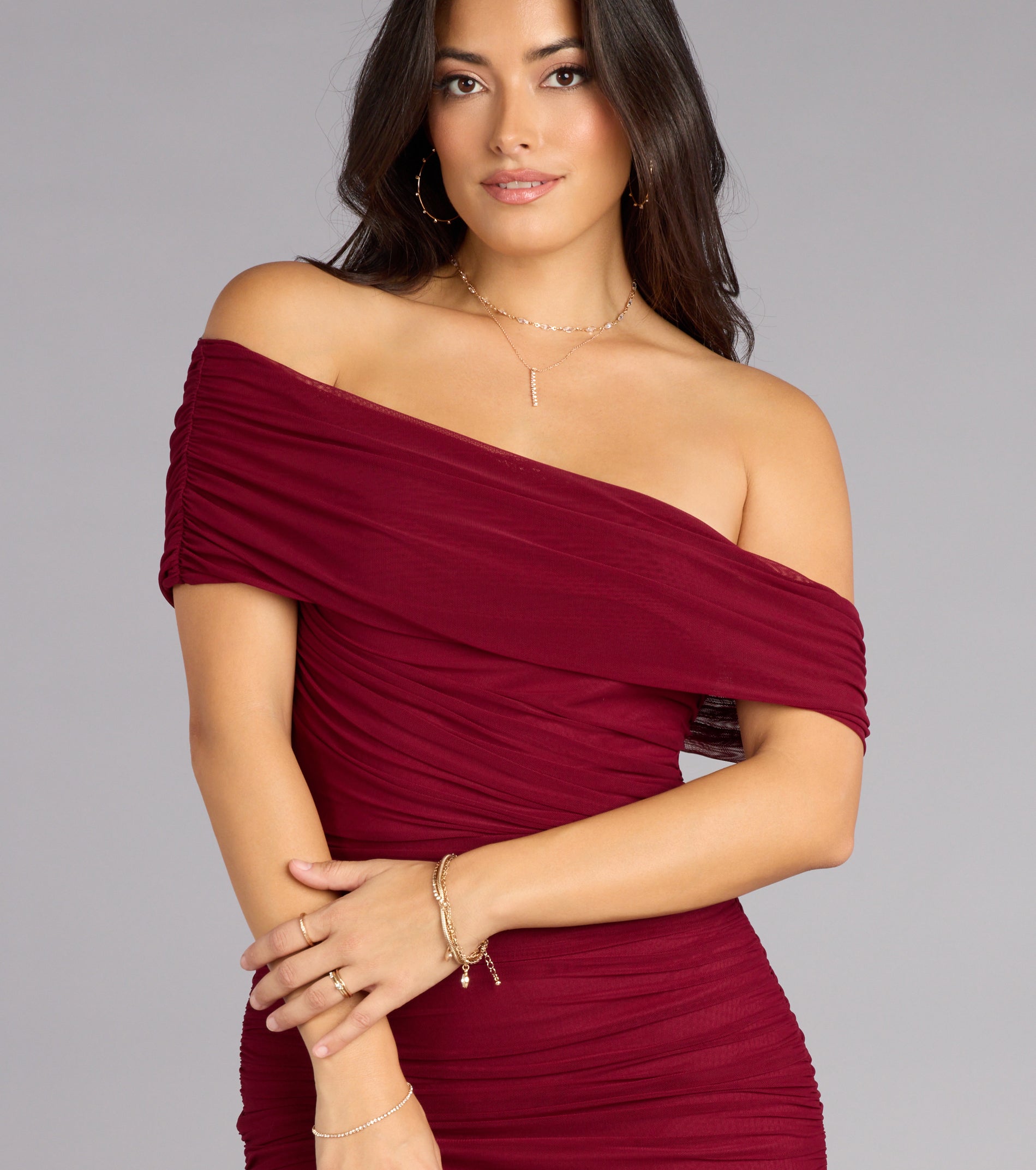 Ashlynn Off-Shoulder Mermaid Formal Dress