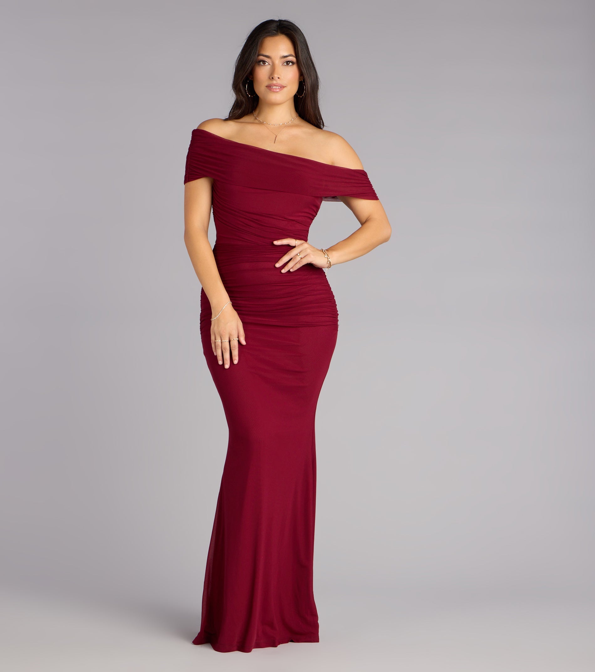 Ashlynn Off-Shoulder Mermaid Formal Dress