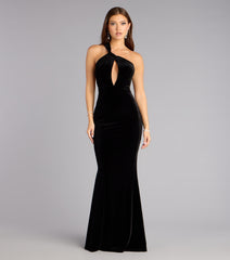 Monica Velvet Cutout Mermaid Formal Dress