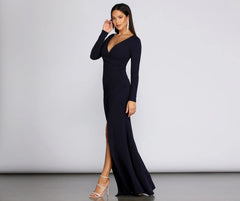 Tulip Lace Up Evening Gown