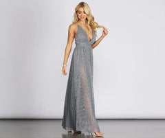 Marian Metallic Formal Dress