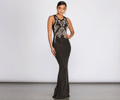 Deleah Formal Sleeveless Pearl Dress