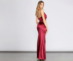 Zora Formal Satin Dress