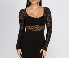 Yara Formal Illusion Lace Dress