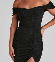 Meryl Formal Glitter Column Dress