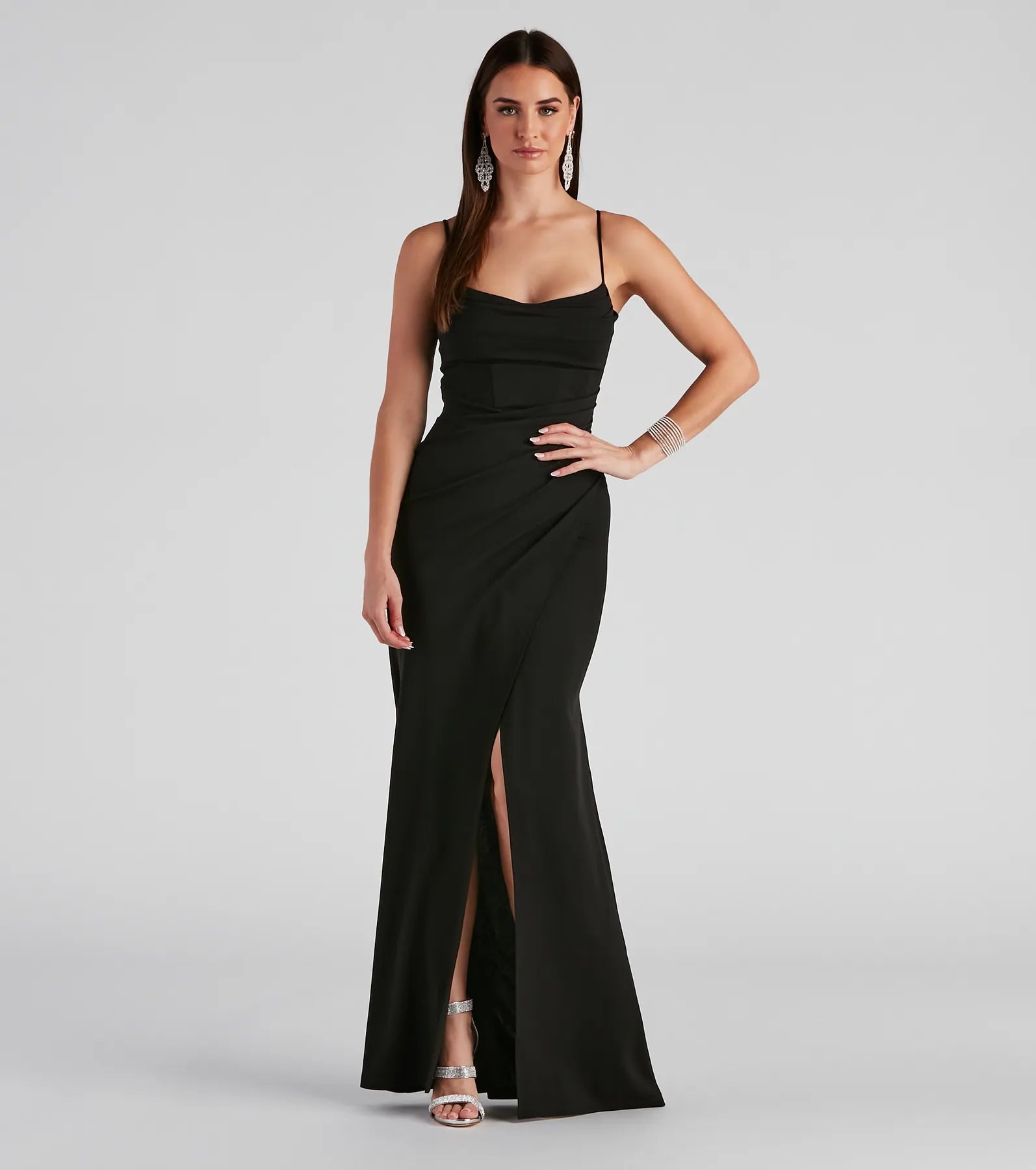 Tillie Formal Corset Crepe Dress