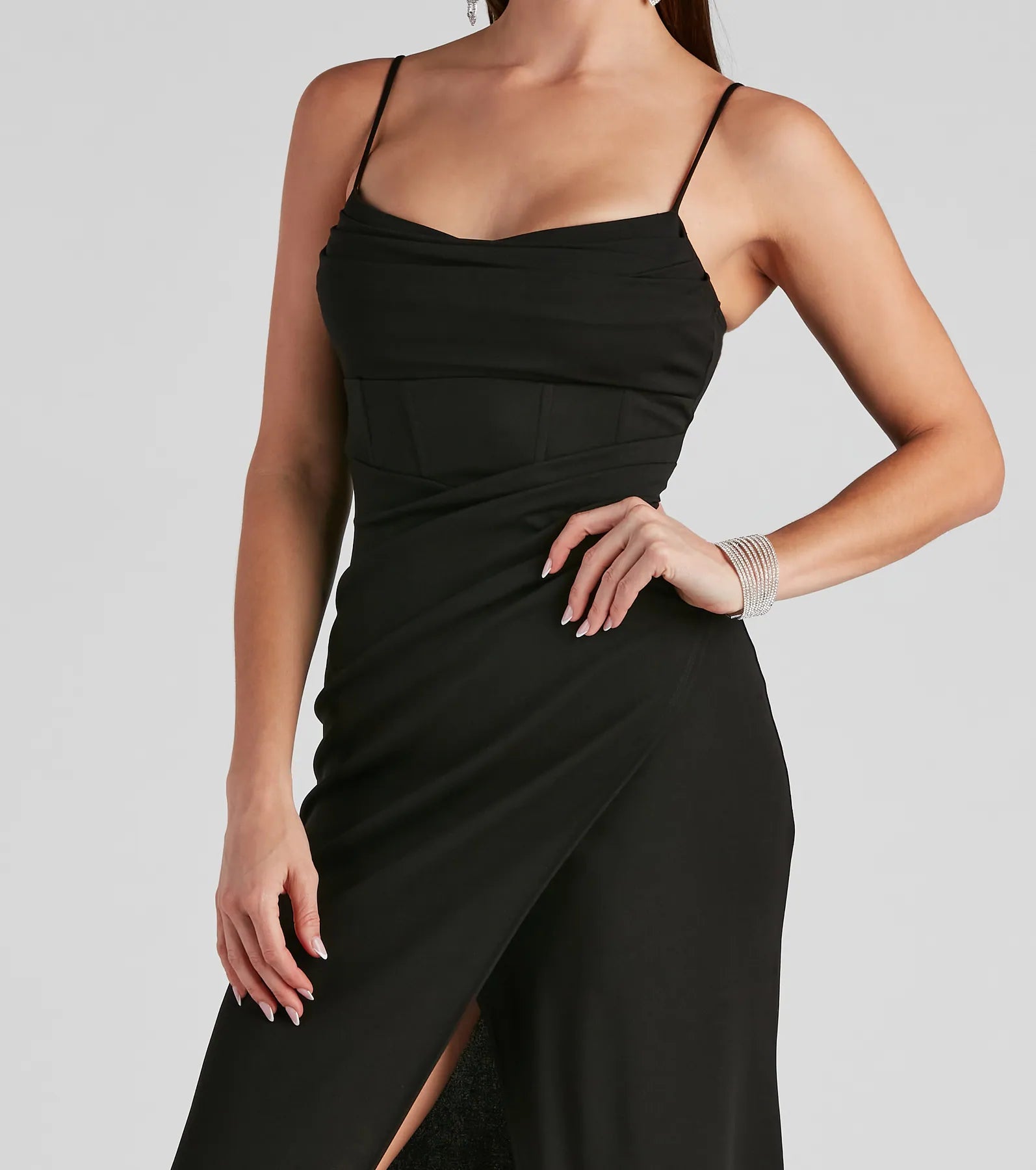 Tillie Formal Corset Crepe Dress