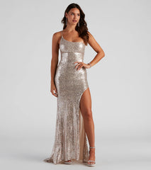 Becka Formal Sequin Long Dress