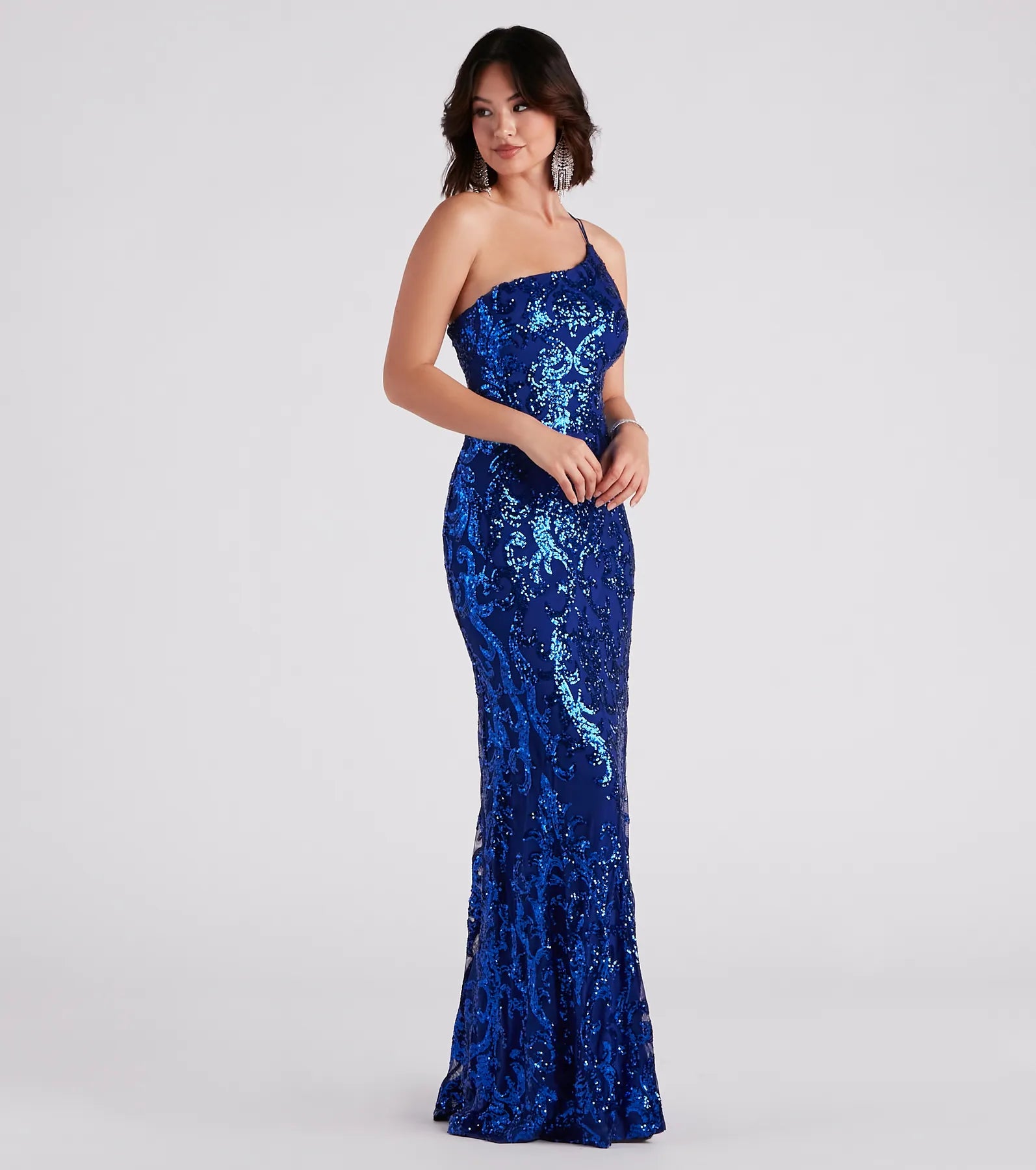 Eleanor Formal Sequin One Shoulder Dress