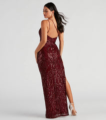 Jaleen Formal Sequin One Shoulder Dress