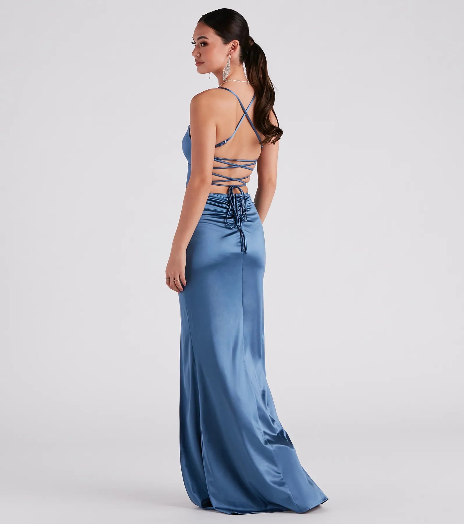 Lucille Formal Satin Mermaid Dress