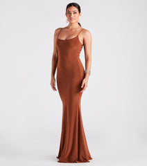 Kaitlyn Formal Square Neck Mermaid Long Dress