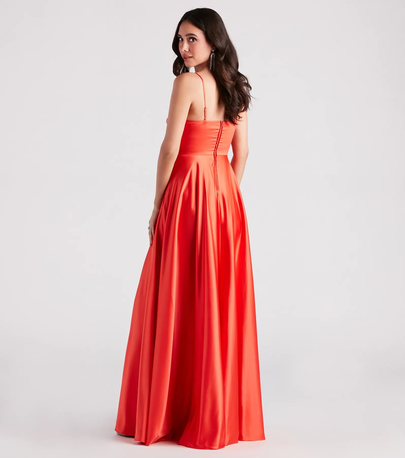 Gillian Formal Satin A-Line Dress